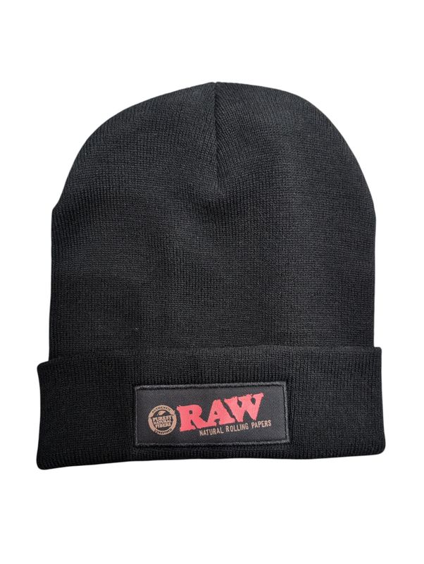 CLASSIC BLACK RAW BEENIE