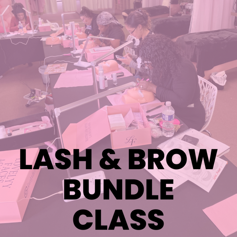 Eyelash Extension & Brow Henna Wax Class Bundle