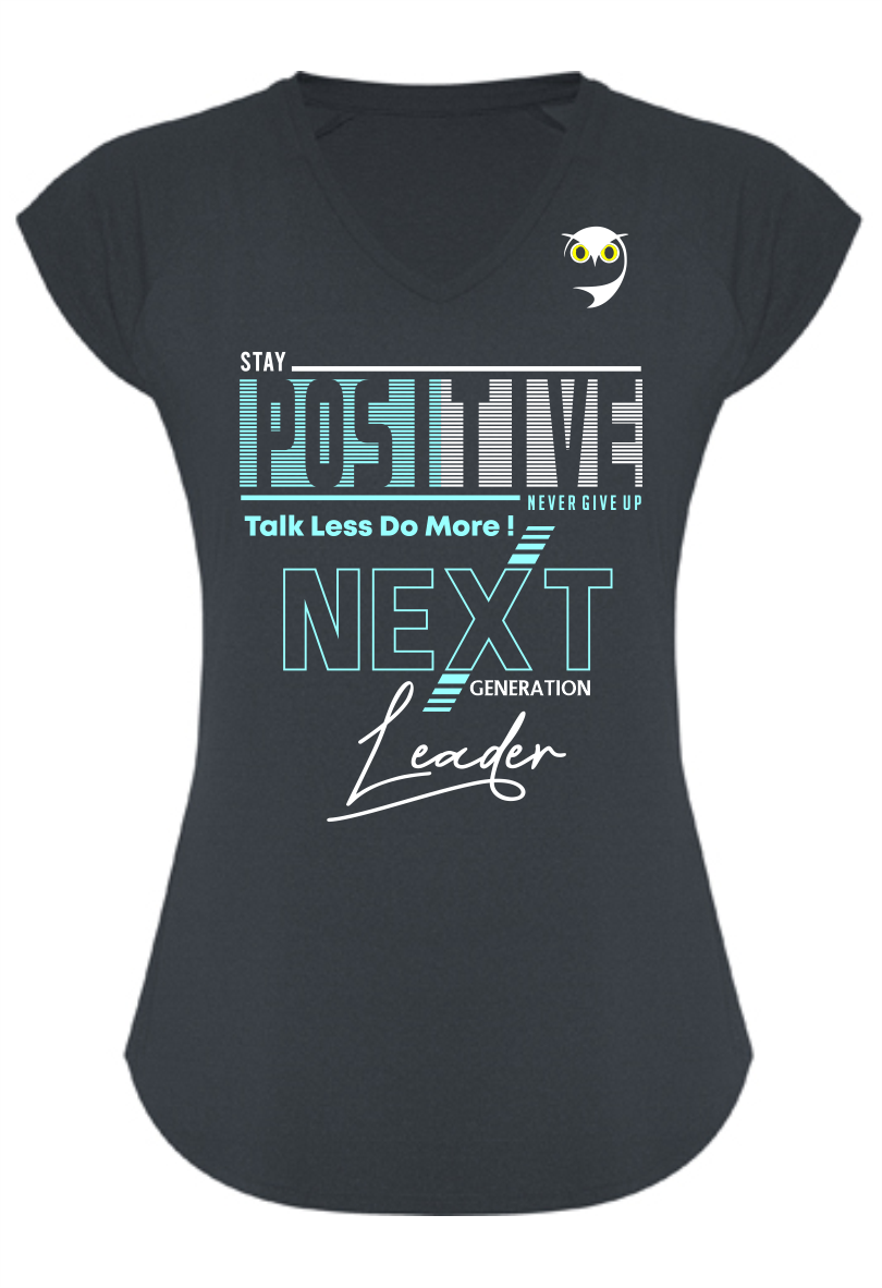 Camiseta Next Generetions Positive en color Ebano