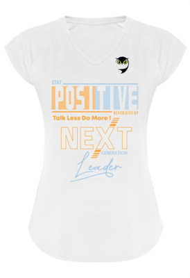 Camiseta Next Generetions Positive en color Blanca