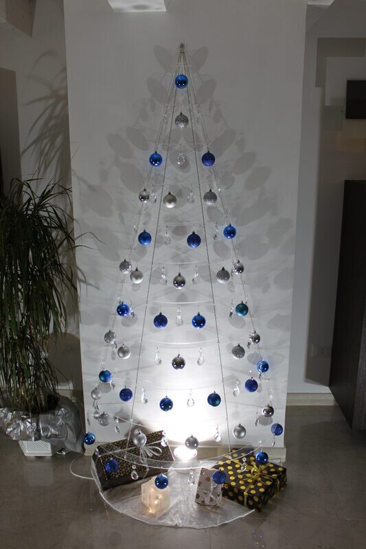 Albero Di Natale A Parete Non Decorato 200cm