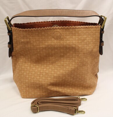 Checkered 2-1 Hobo Bag w/Dual Compartments