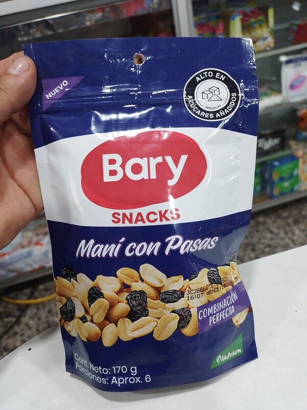 Maní pasas 170 bary