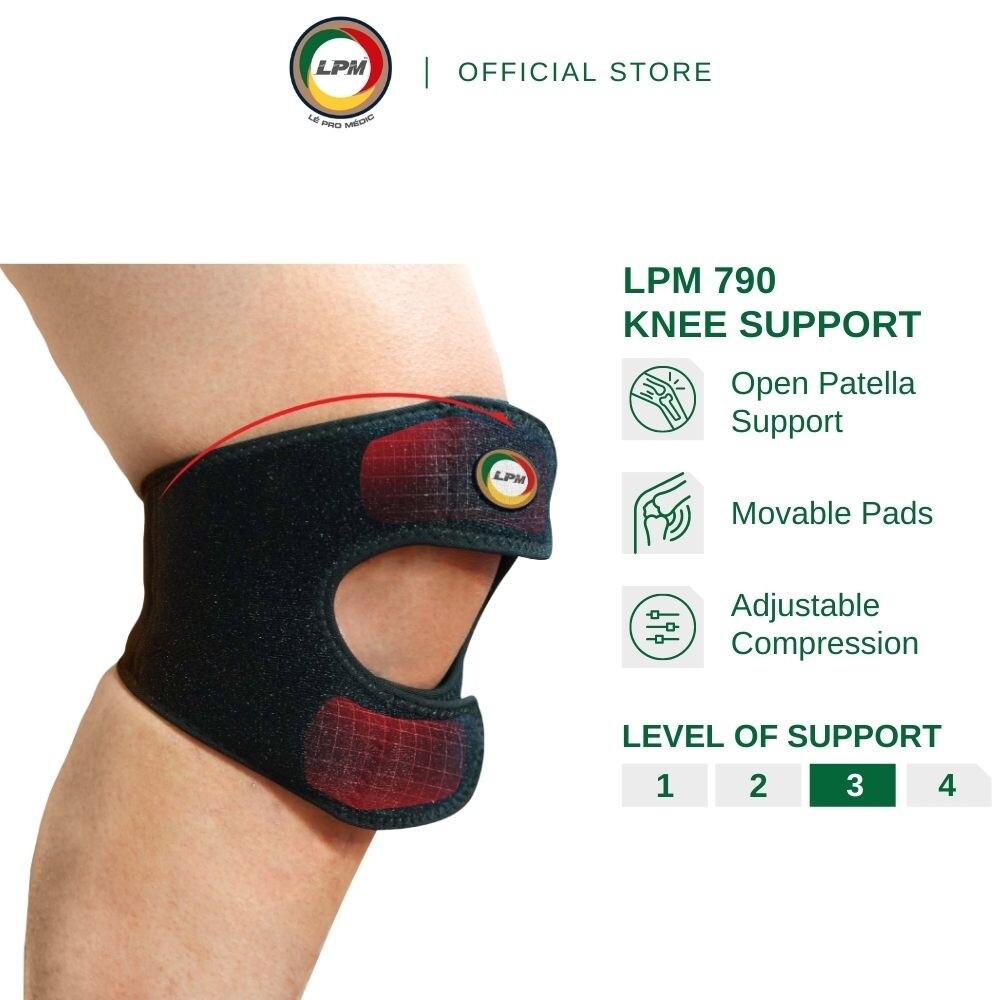 LPM KNEE SUPPORT WITH MOVABLE PADS