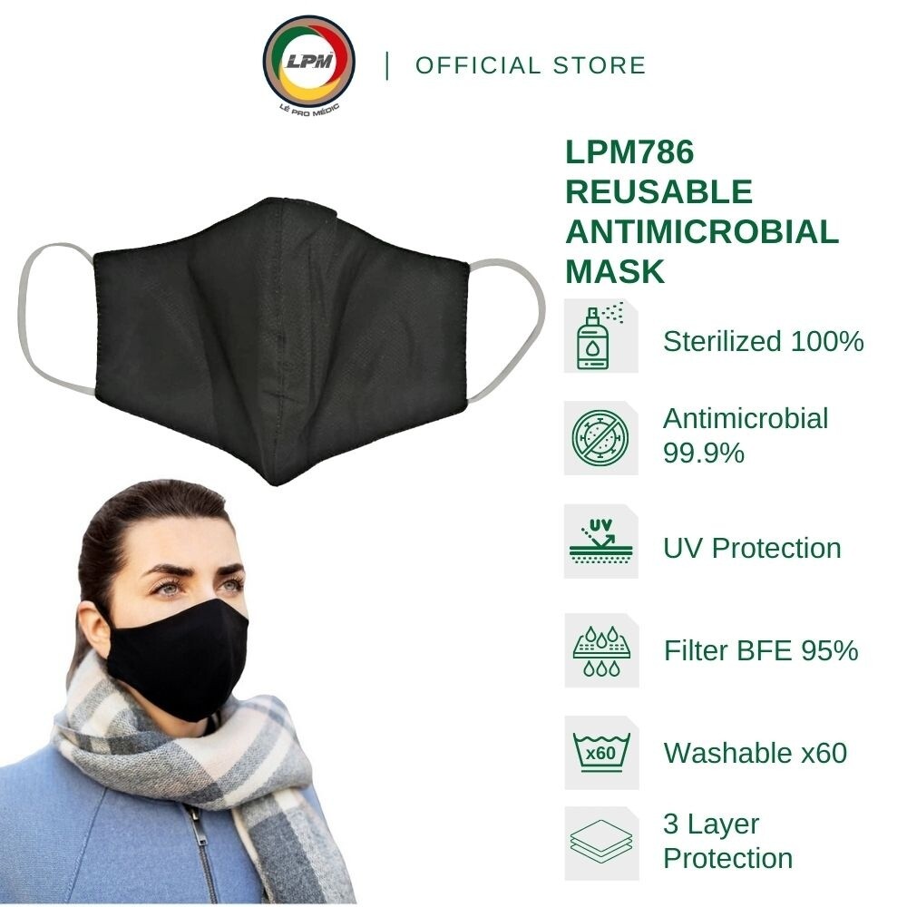 REUSABLE ANTIMICROBIAL MASK