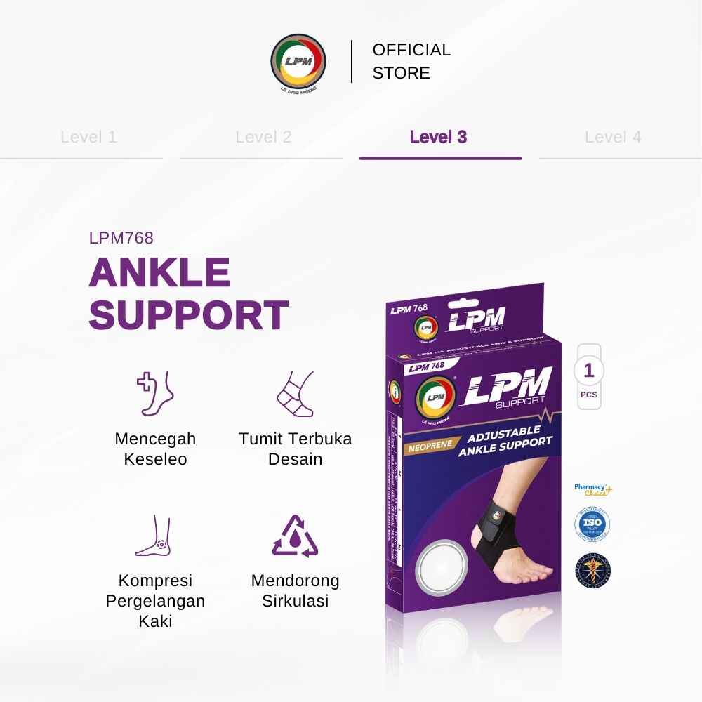 LPM ADJUSTABLE ANKLE SUPPORT / Pelindung Engkel