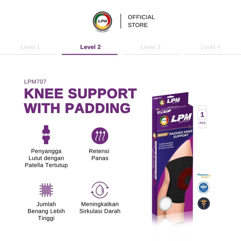 LPM KNEE SUPPORT WITH PADDED / Knee Pad Pelindung Lutut