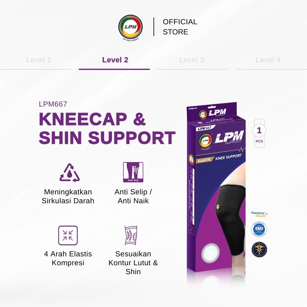 LPM ELASTIC KNEE SLEEVE / Deker Pelindung Lutut