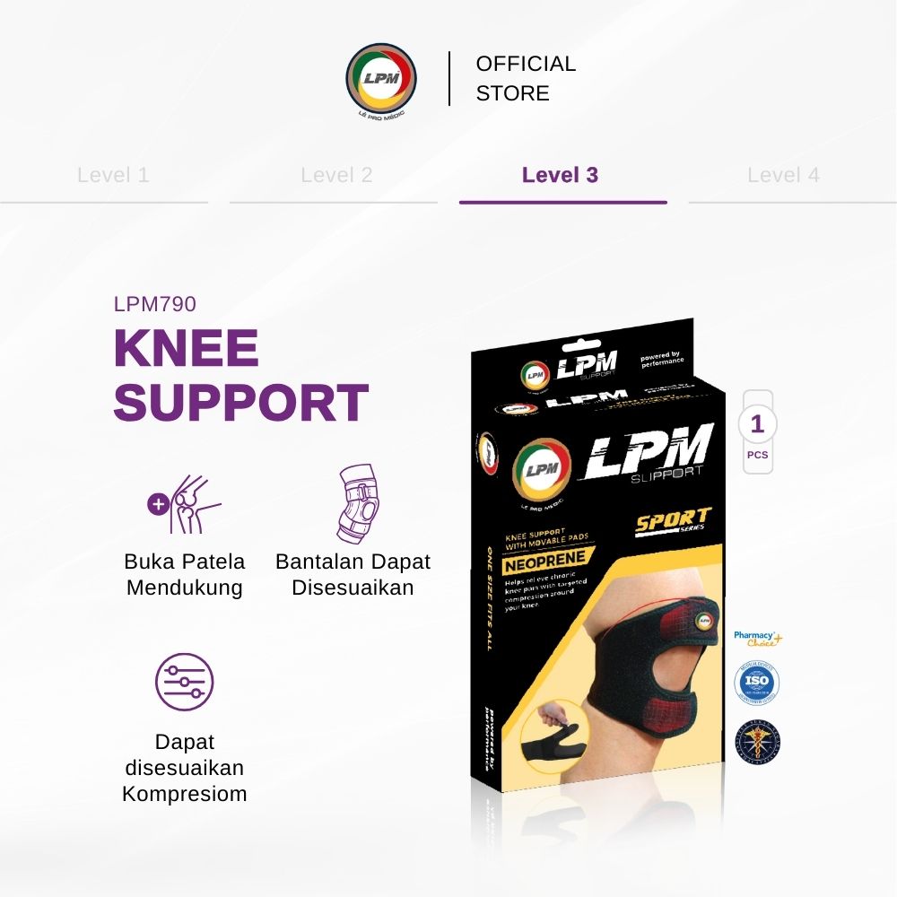 LPM KNEE SUPPORT WITH MOVEABLE PAD