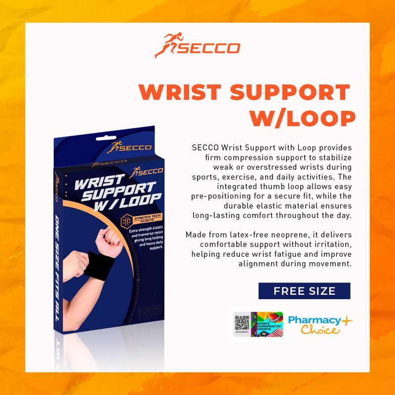 SECCO WRIST SUPPORT W/LOOP