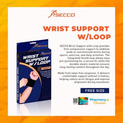 SECCO WRIST SUPPORT W/LOOP