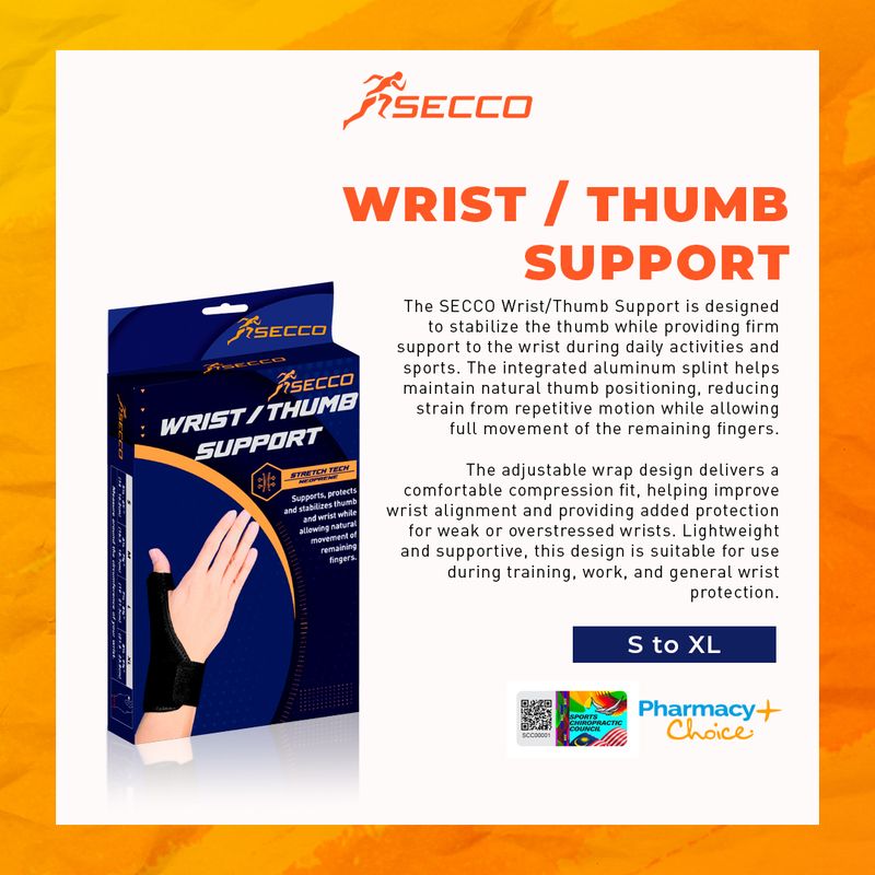 SECCO WRIST/THUMB SUPPORT
