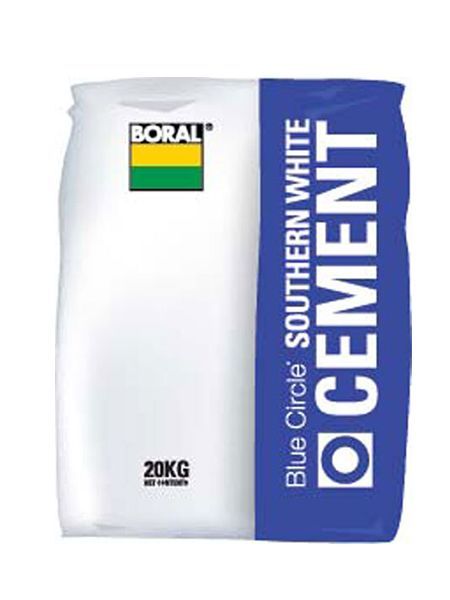 Cement White Southern Boral 20kg Blue Circle Pure (PALLET ONLY)