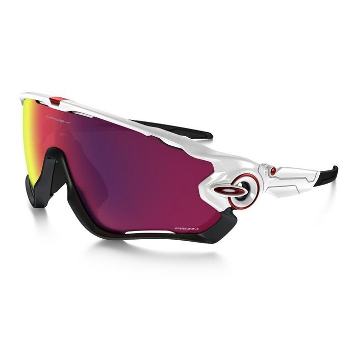 Oakley Jawbreaker Road Glasses Polished White Prizm