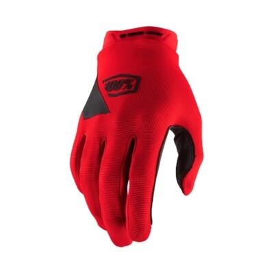 100% Ridecamp Gloves Red Large