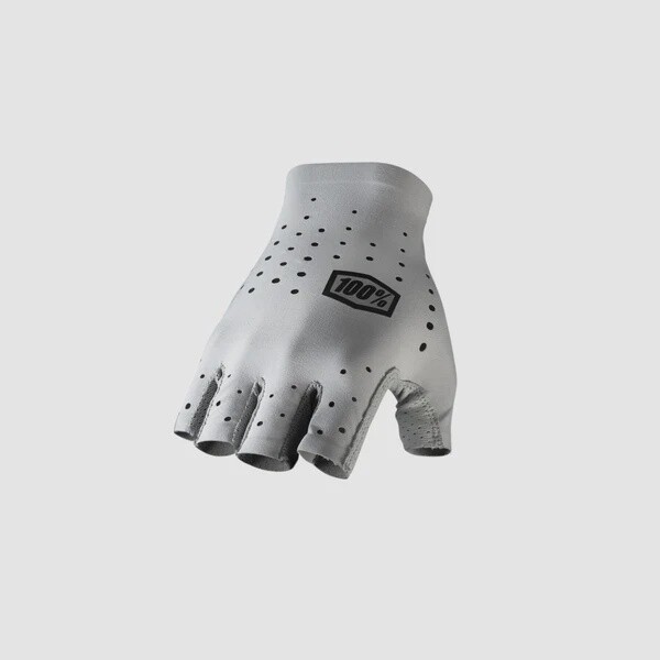 100% Sling Short Finger Gloves Grey XL