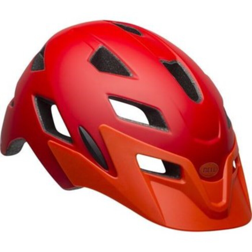 Bell Sidetrack Youth Helmet Matte Red Orange