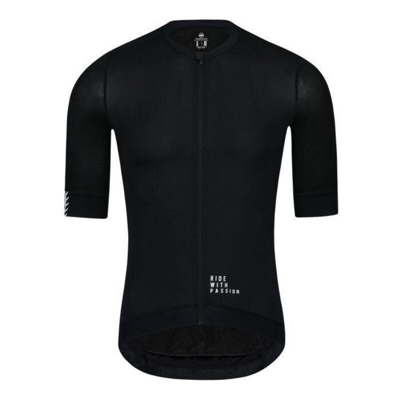 Traveler Short Sleeve Cycling Jersey Black Medium