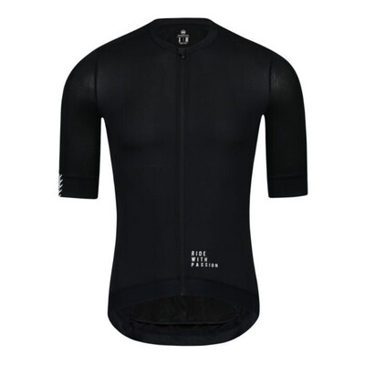 Traveler Short Sleeve Cycling Jersey Black Large