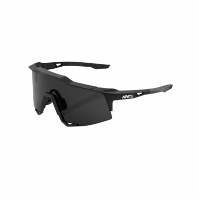 100% Speedcraft Soft Tact Black Smoke Lens Sunglasses