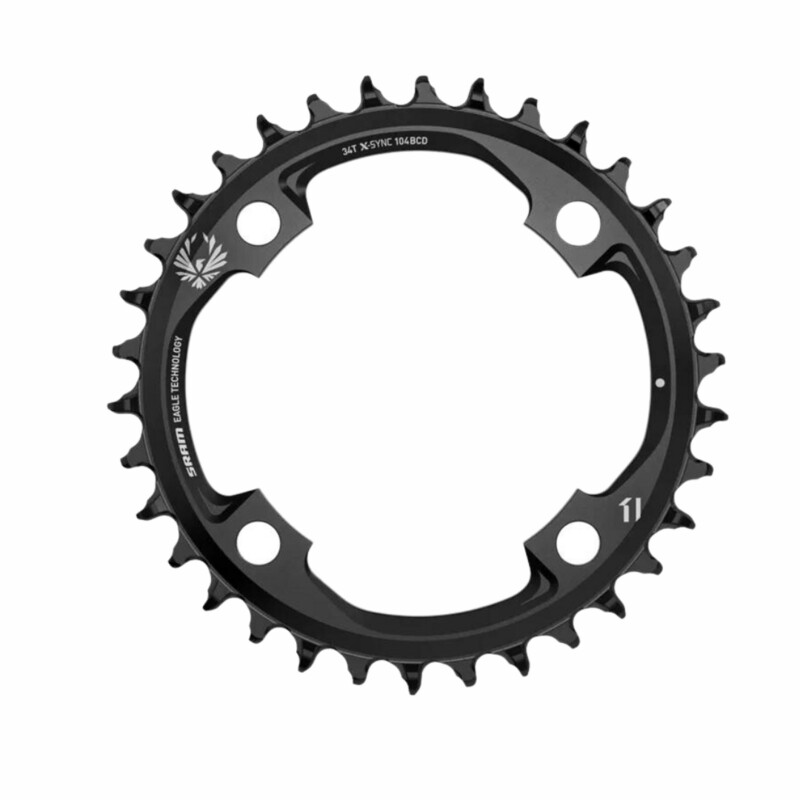 SRAM Chainring 38T 104BCD 2x10spd Black