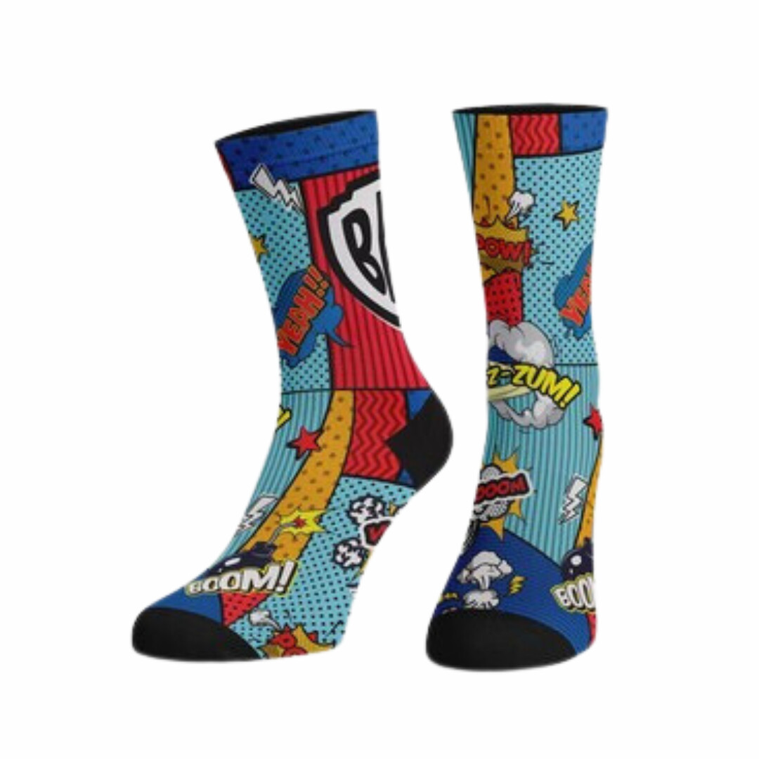 Bat Comic Socks Large