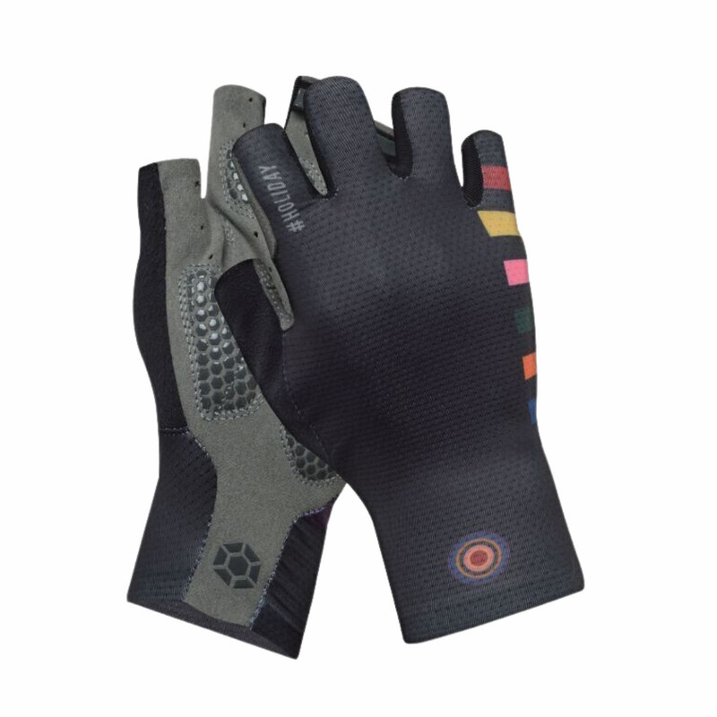 Monton Skull Short Finger Gloves Black