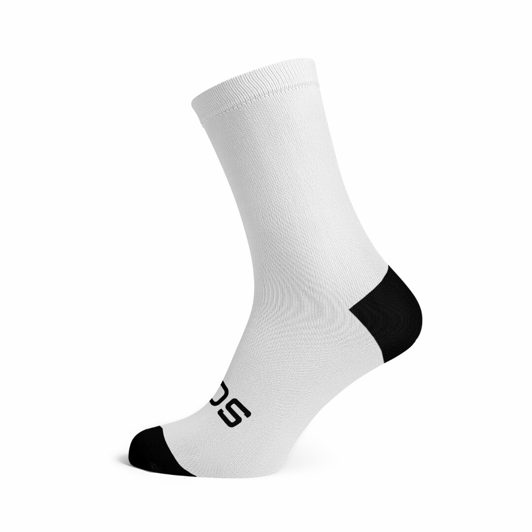 Solid White Socks Large