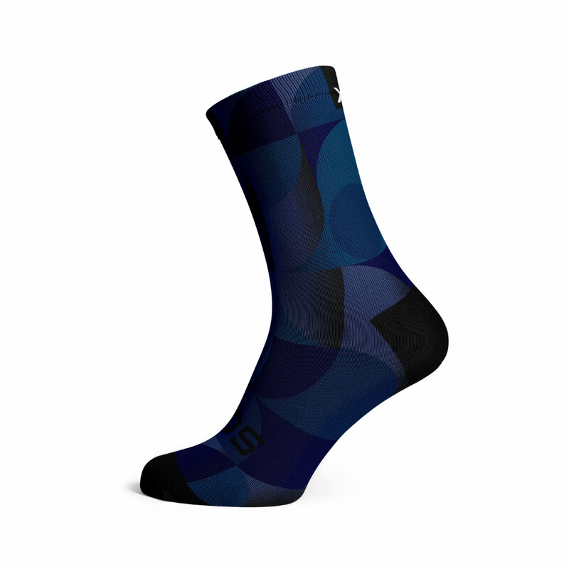Solid Navy Socks Large