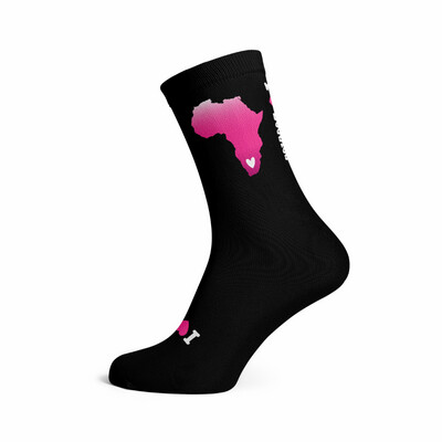 Iloveboobies Pink Africa Socks Large