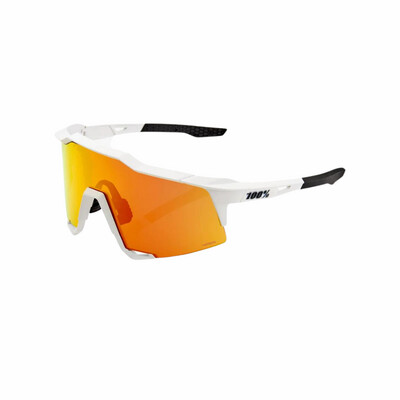 100% Speedcraft SL Soft Tact Off White Hiper Red Lens Sunglasses
