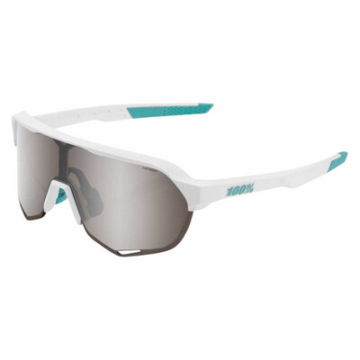 100% S2 Bora Hans Grohe Team White Hiper Silver Lens Sunglasses