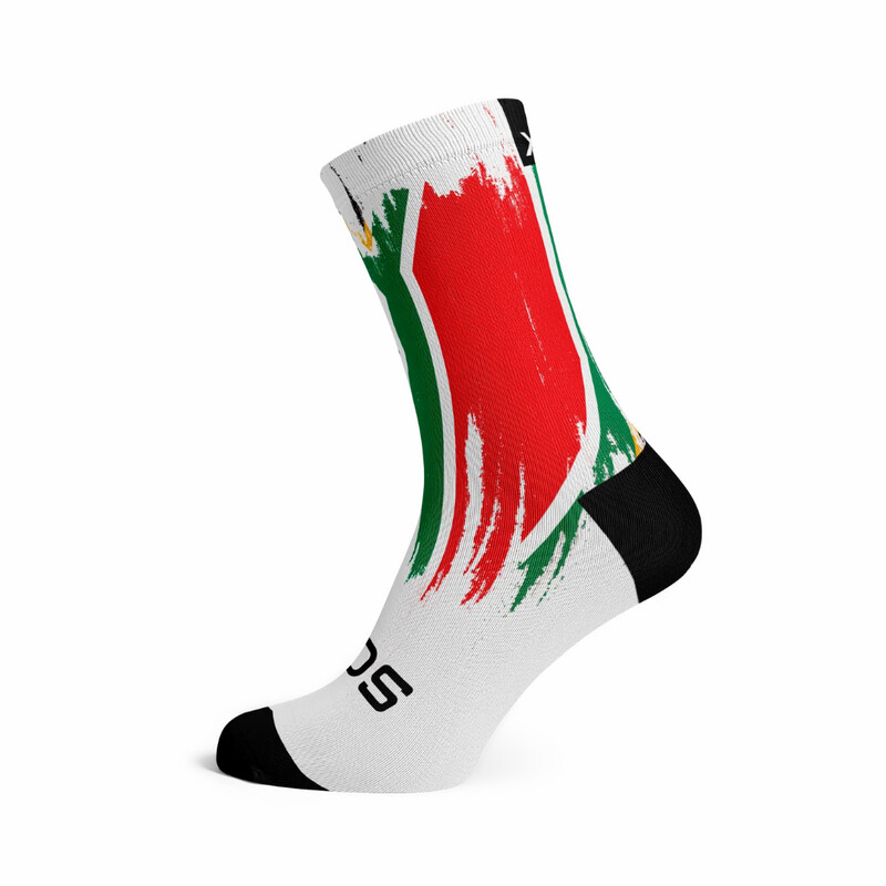 SA Splash Crew Socks White