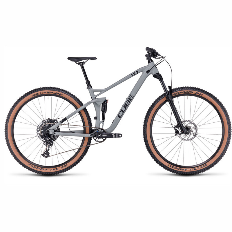 Cube Stereo ONE22 Pro Mountain Bike Swamp Grey &amp; Black Large