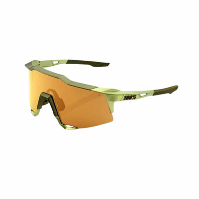 100% Speedcraft Matt Metallic Viperidae Bronze Lens Sunglasses