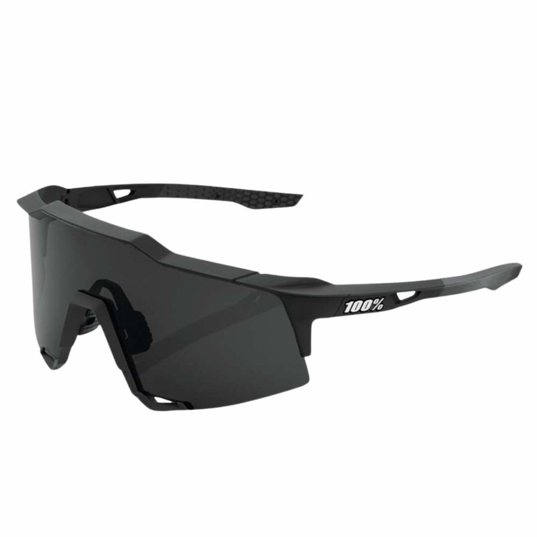 100% Speedcraft XS Soft Tact Black Smoke lens Sunglasses