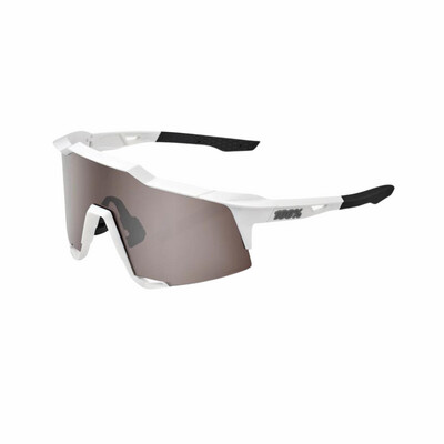 100% Speedcraft Matt White Hiper Silver lens Sunglasses