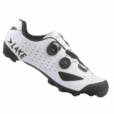 Lake MX238 Gravel Cycling Shoes - Wide White Black 45.5