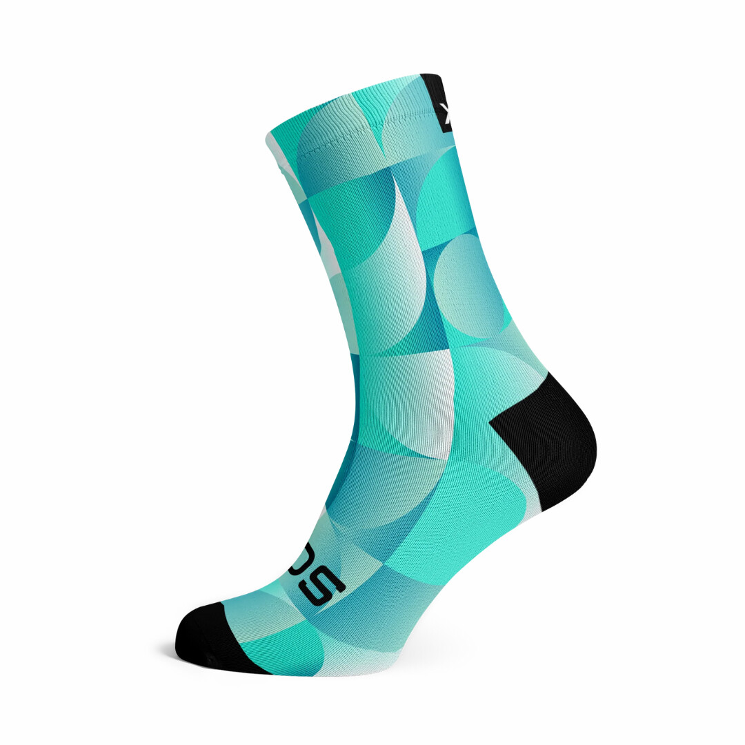 Solid Turquoise Socks Medium