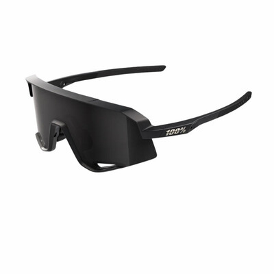 100% Slendale Sunglasses Matte Black Smoke Lens
