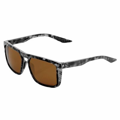 100% Renshaw Sunglasses Matt Black Havana Bronze