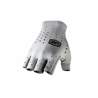 100% Sling Short Finger Gloves Grey XL