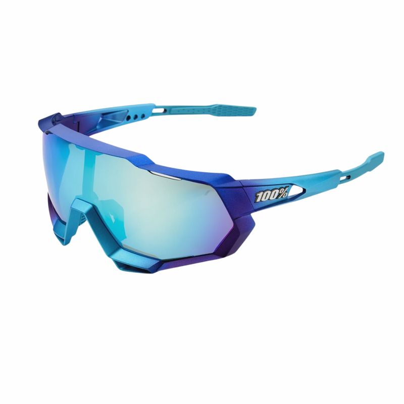 100% Speedtrap Sunglasses Matt Metallic Into Fade