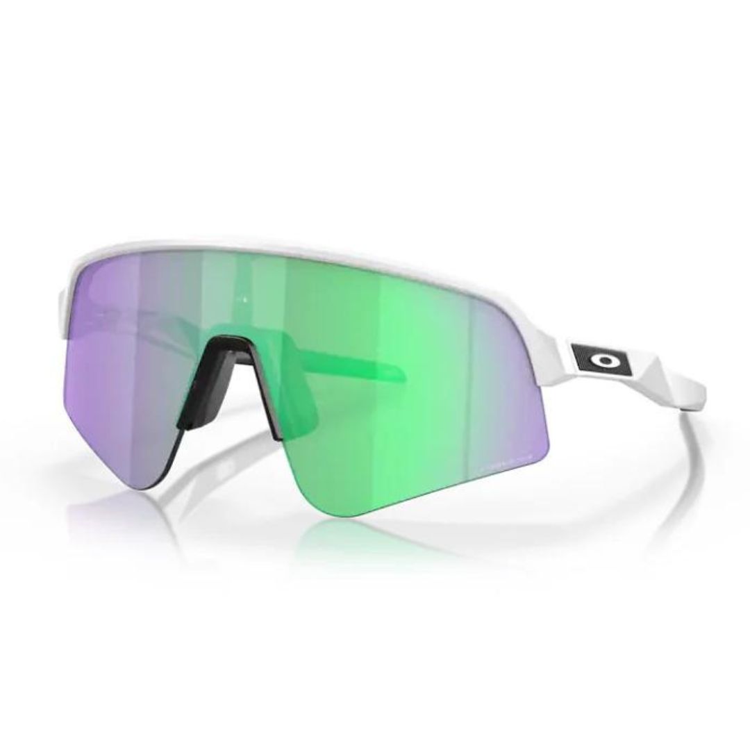 Oakley Sutro Lite Sweep Matt White Prizm Road Jade Sunglasses