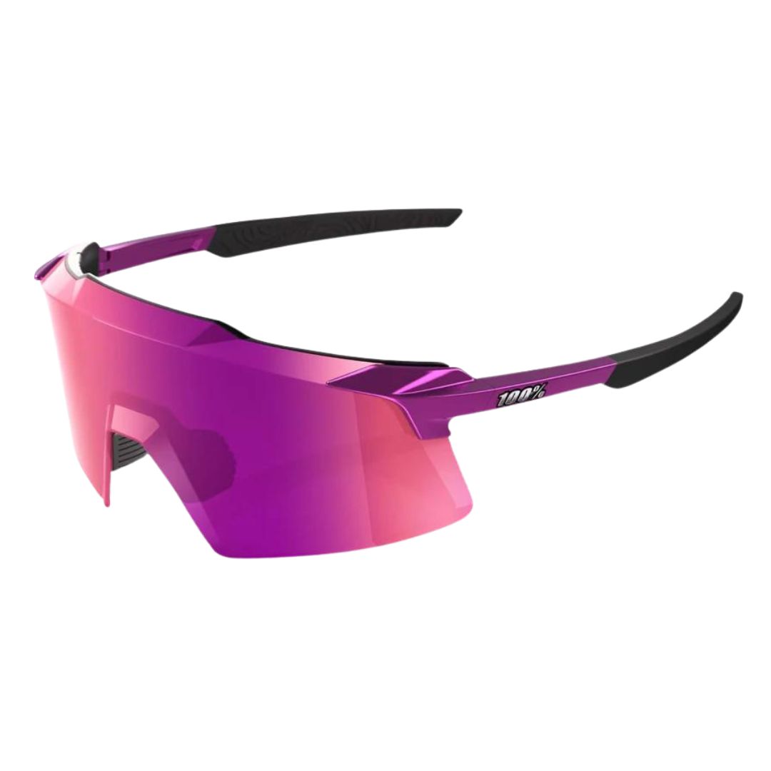 100% Aerocraft Sunglasses Purple Chrome Purple Lens