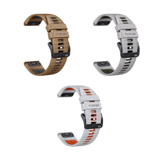Forza Elite 22mm EasyFit Two-Tone Watch Strap for Garmin