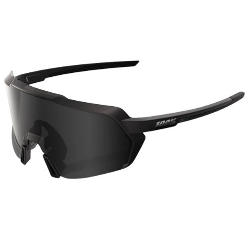 100% Korbin Matte Black Gloss Black Lens Sunglasses