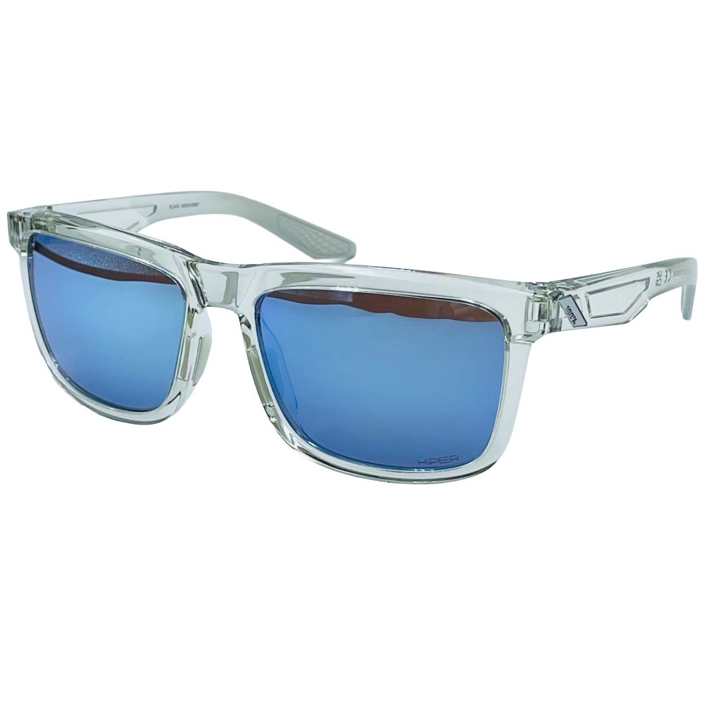 100% Blake Polished Crystal Haze Hiper Blue Sunglasses