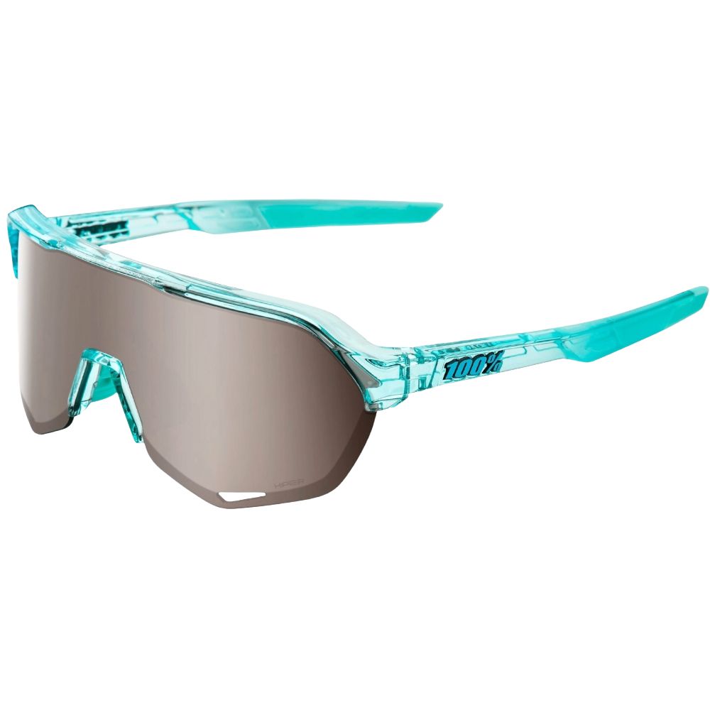 100% S2 Translucent Mint Hiper Silver Lens Sunglasses