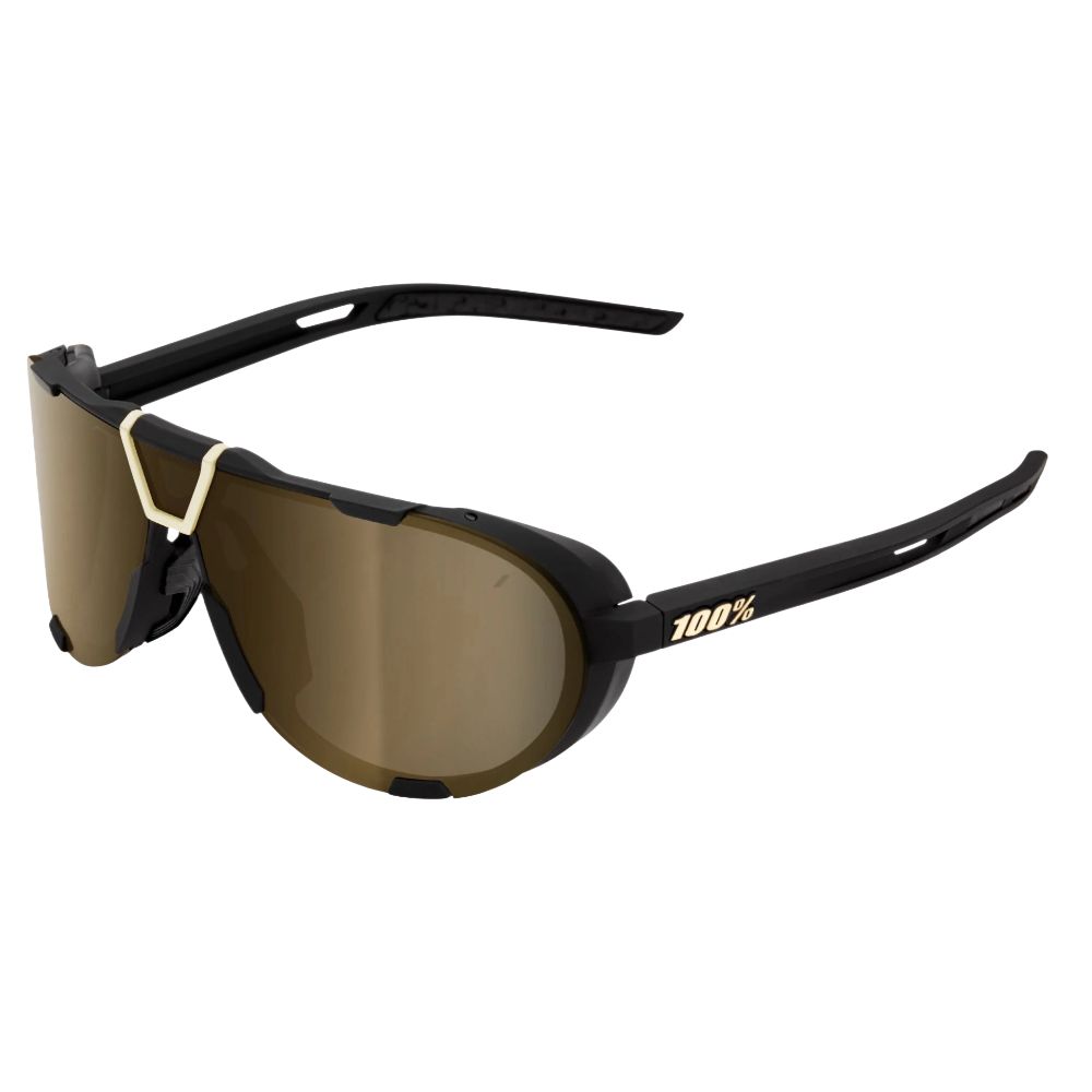 100% Westcraft Soft Tact Black Gold Lens Sunglasses